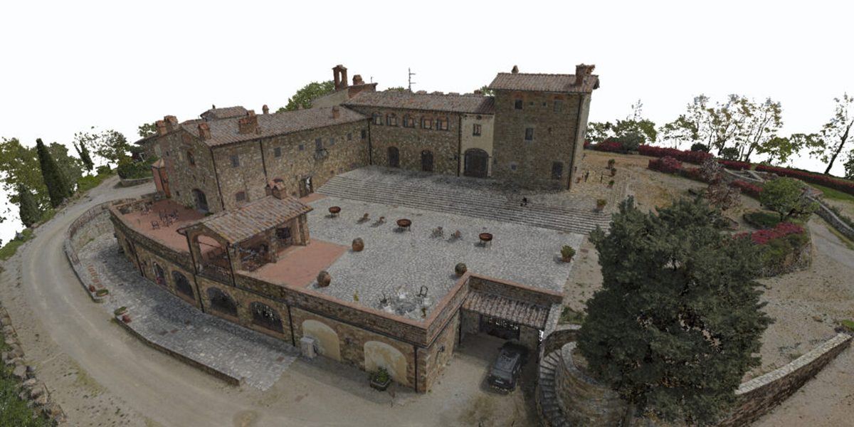 Rilievo Laser Scanner 3D del Castello di Montemasso a Greve in Chianti (Firenze)